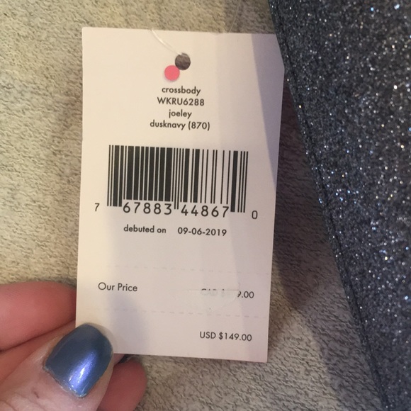 NWT Kate spade glitter cross body bag - Picture 5 of 6